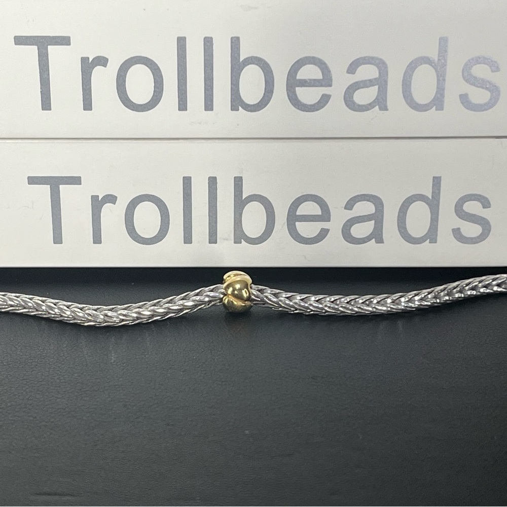 Trollbeads Retired Heart, Small, Gold Bead- 21118